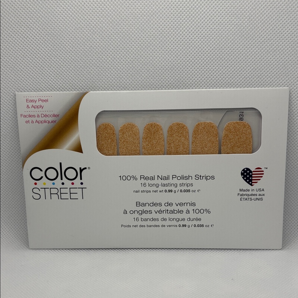 💅 3/$10 - Color Street Glittering Gold Nail Strips - Secret Identity